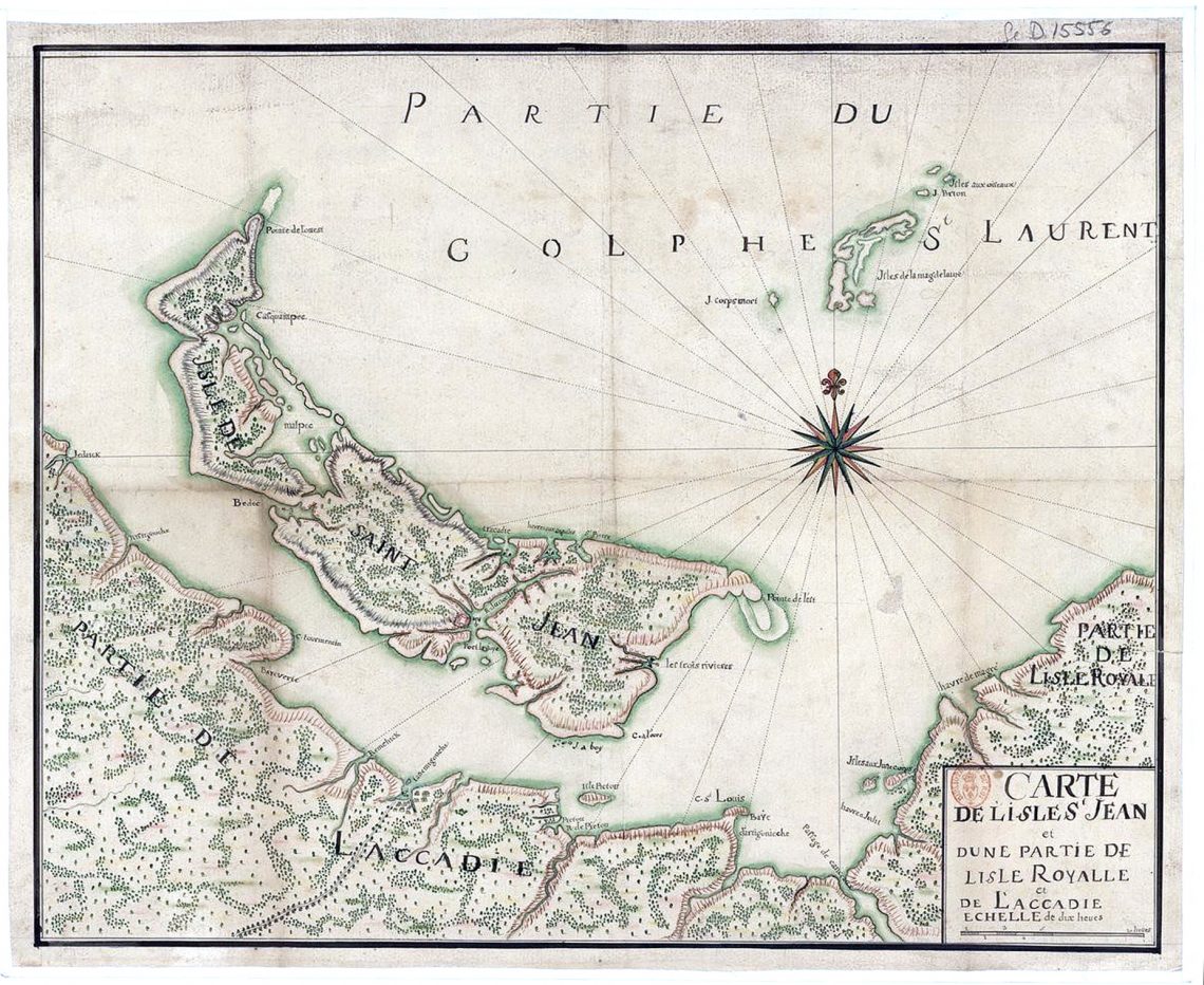 MAPS OF THE COLONY OF ILE SAINT JEAN Part 1 17201745 Reg Porter's